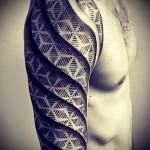 3D ujjú tetoválás - példa egy kész tetoválás fényképére a 02032016 -ból 8