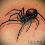 3D pók tetoválás - minta fotó a kész tetoválásról 02032016 6