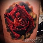 3D virágtetoválás - példa egy kész tetoválás fényképére 02032016 -ból 4