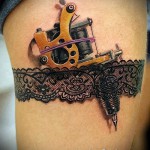 3D -s tetoválás lányoknak - példa egy kész tetoválás fényképére 02032016 -ból 1