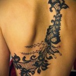 3D tetoválás lányoknak - példa egy kész tetoválás fényképére 02032016 -ból 3