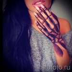 3D -s tetoválás lányoknak - példa egy kész tetoválás fényképére a 02032016 14 -ből