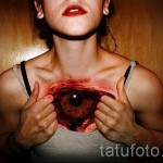 3D -s tetoválás lányoknak - példa egy kész tetoválás fényképére a 02032016 16 -ból