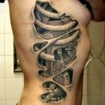 3D -s tetoválás lányoknak - példa egy kész tetoválás fényképére a 02032016 -ból 19