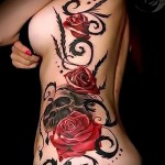 Fleurs de tatouage 3d - Fotó példa a tatouage fini sur 02032016 -ra 3