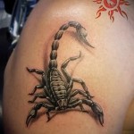 scorpion tatouage d'images 3D - Példa fotó a tatouage fini sur 02032016 1