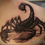 skorpió tetoválás 3d képek - Példa fotó a kész tetoválásról 02032016 1
