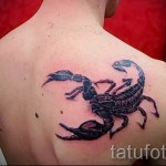 Skorpion Tattoo 3D -Bilder - Beispielfoto des fertigen Tätowierung auf 02032016 3