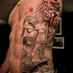 tetoválás 3D fotó férfiaknak - példa egy kész tetoválás fényképére 02032016 -ból 3