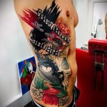 tetoválás 3D fotó férfiaknak - példa egy kész tetoválás fényképére 02032016 -ból 4