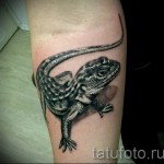 3D gyík tetoválás - példa egy kész tetoválás fényképére 02032016 -ból 1