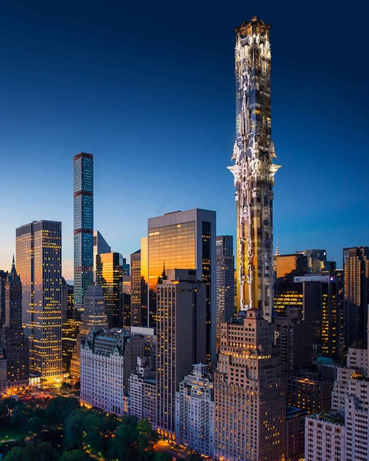 Apartmán na Manhattane s výhľadom na Central Park http://www.harpersbazaar.com/beauty/hair/g6668/hat-hairstyle-ideas/ -concept-skyscraper-manhattan-view-city-modern-architecture