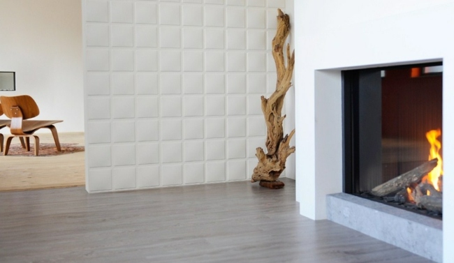 Materiály krb obývacia izba krásne nápady na obklady stien