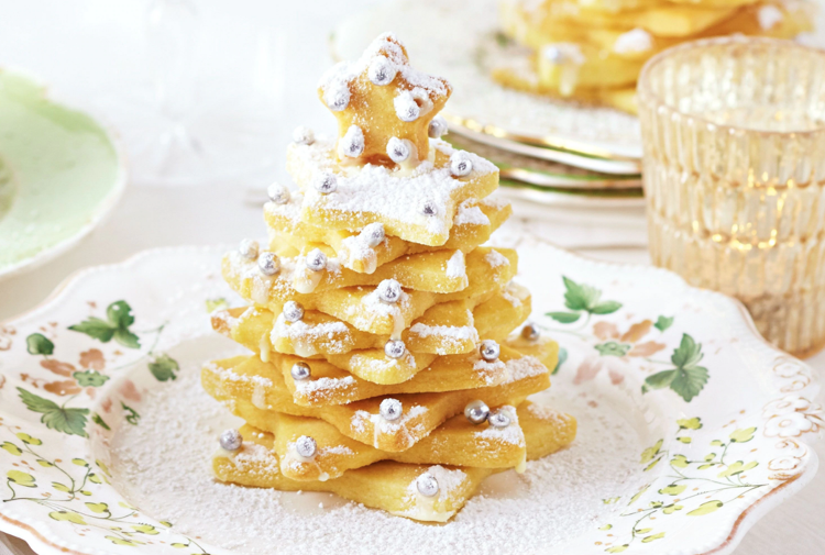 Upečte si 3D vianočný stromček zo sušienok Shordbread