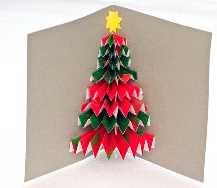 Vyskočte na vianočnú pohľadnicu jedľa jednoducho deti