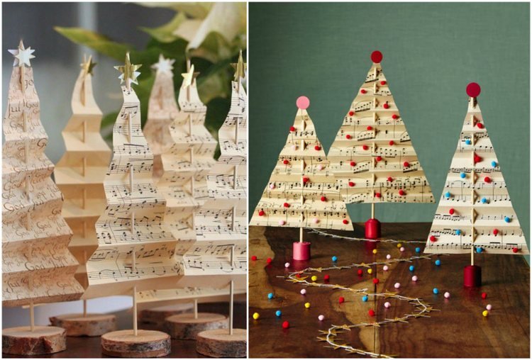 Tinker papier na vianočný stromček Schaschlick špajle