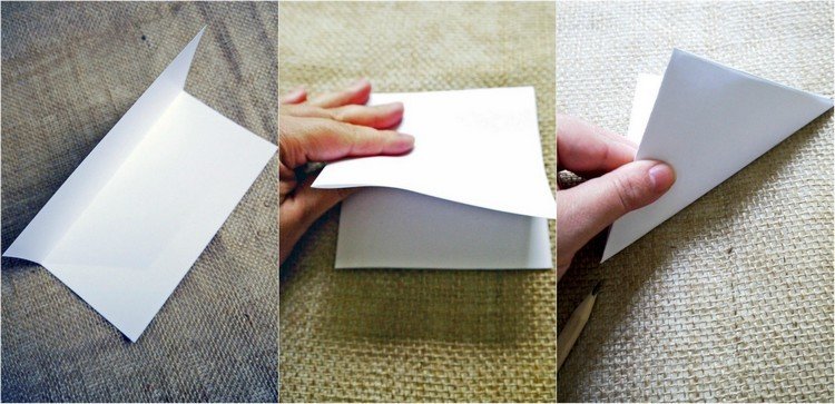 Zložte list papiera na štyri vianočná hviezda-drotárstvo-návod-hárok-skladanie papiera