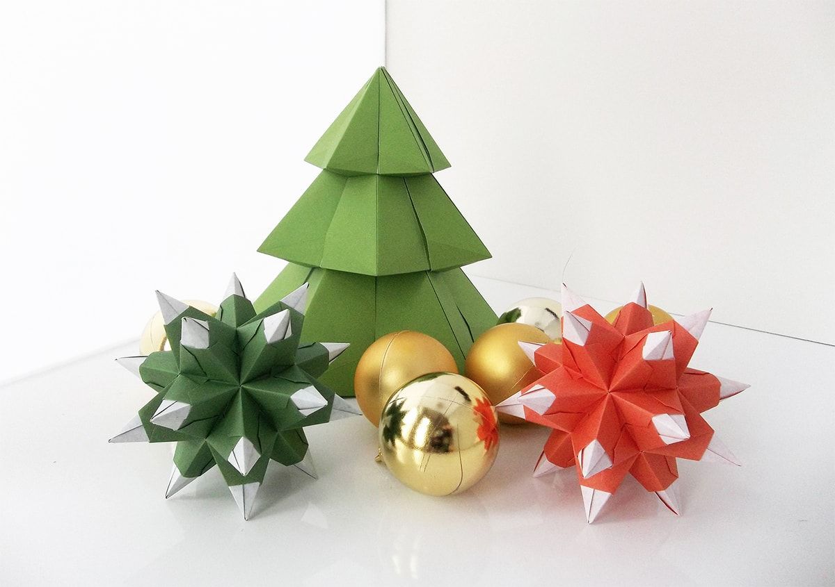 3D hviezdicové záhyby bez šablóny