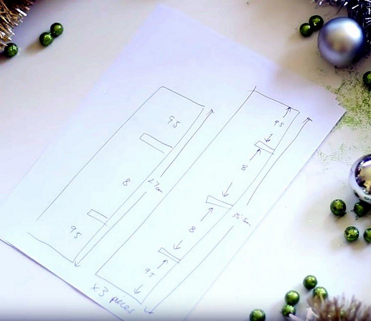 Vytvorte rozdeľovače z lepenky adventný kalendár-urob si sám-ženy-priehradka-kartón