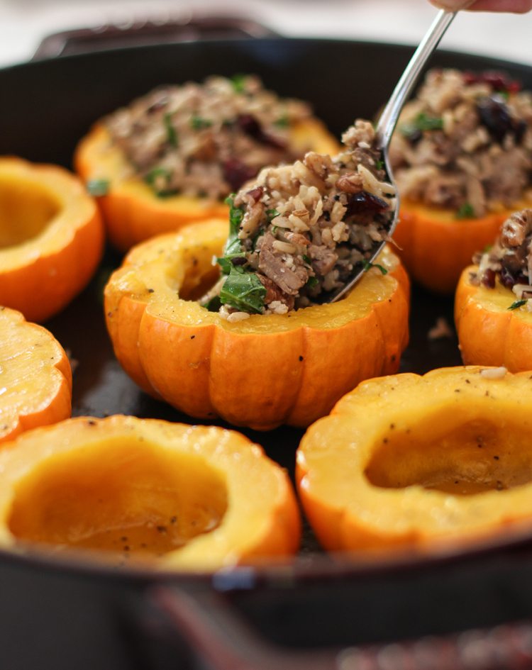 mini-tekvica-lyžica-výplň-divoká ryža