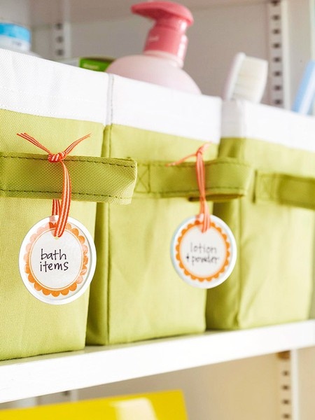 organizačný štítok kúpeľňa