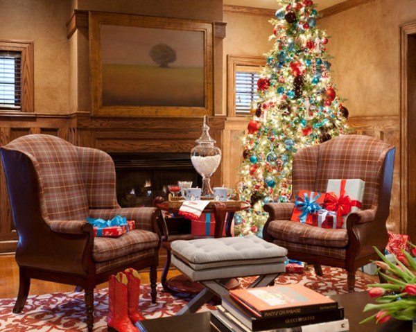 tradičná výzdoba zdobiaca slávnostný vianočný stromček Vianočné stromčeky zdobia osvetlenie obývačky