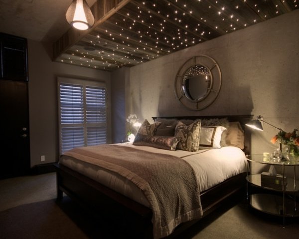 Vianočné dekorácie svetiel do spálne ozdobte rozprávkové svetlá a zakryte strop