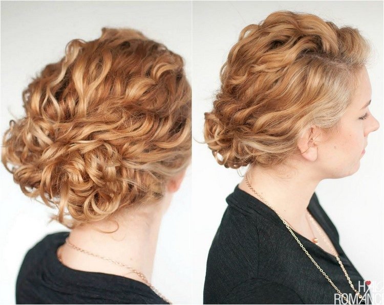 Ležérny drdol - pripnite si pramene vlasov sponkami Bobby účesy-prírodné-kučery-urob si sám-ležérne-drdol-stredne dlhé vlasy