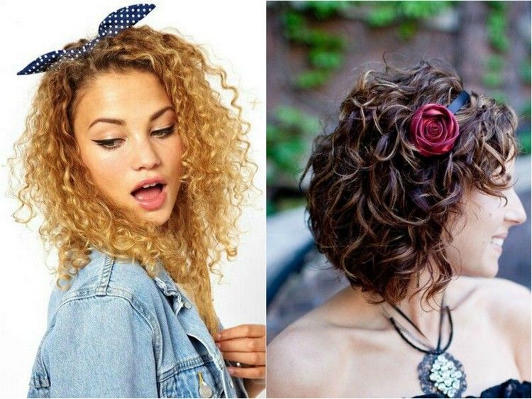 Čelenka alebo čelenka ideálna pre kučeravé vlasy účesy-prírodné kučery-nápady-gumička do vlasov-látka-