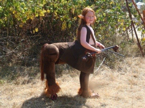 Mýty o halloweenskych kostýmoch inšpirovali luky šípov kentaura pre deti Nápady na kostýmy pre Halloween luky šípok kentaura