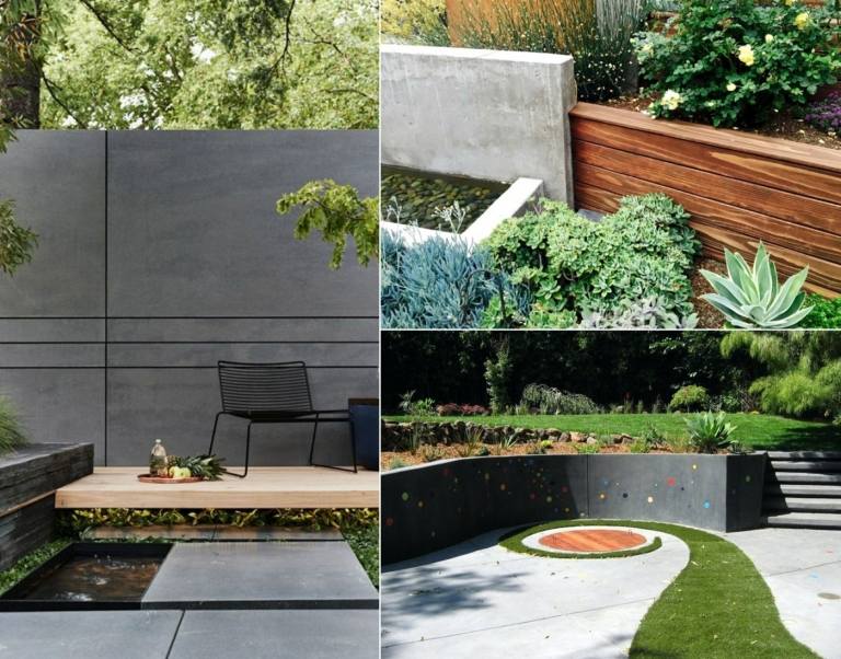 Vysoké a polovičné steny ako prvok záhradného dizajnu