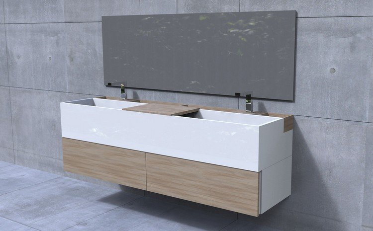 umývadlo-spodná skrinka-biela-dvojité umývadlo-CUBE-LONG-Fabio-Teixeira-sergio-Costa