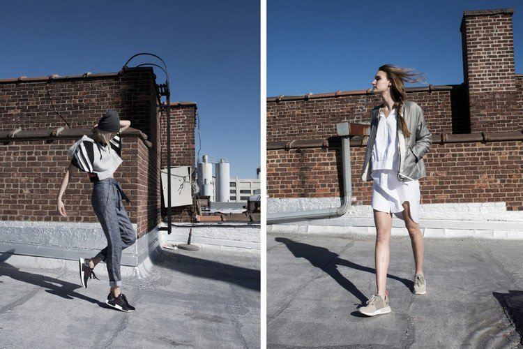 Dámska bombardovacia bunda Adidas NMD po členky alebo košeľové šaty