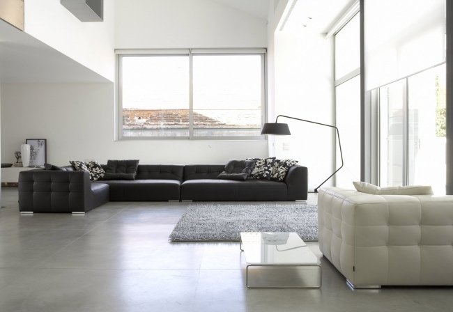 ligne roset moderná sedačka čierna MALHOUN Didier Gomez