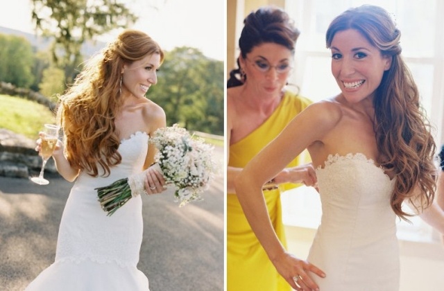 šik-nevesta-účes-ryšavé-vlasy-do polovice