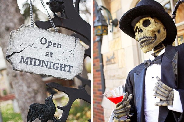 záhradné dekorácie halloween kostra oblek hostiteľa