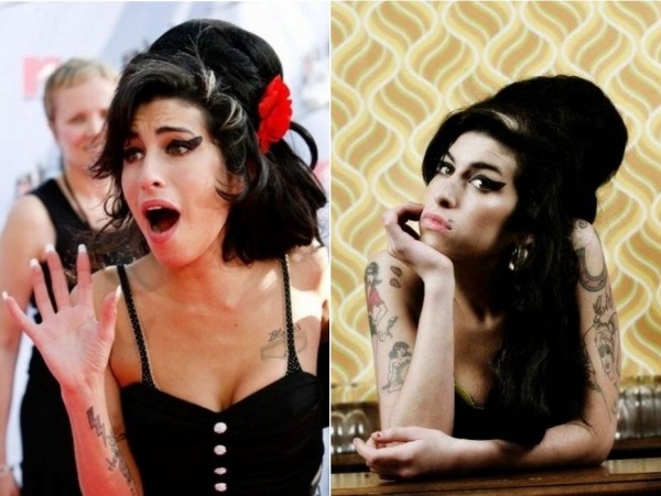 Amy Whinehouse-Nápad na líčenie v štýle účesu-Halloweenske kostýmy