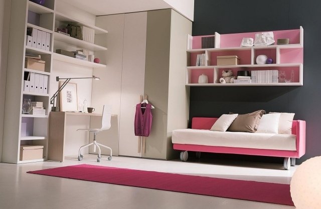 nápady na zariaďovanie škôlka-dievča-teenager čierna stena