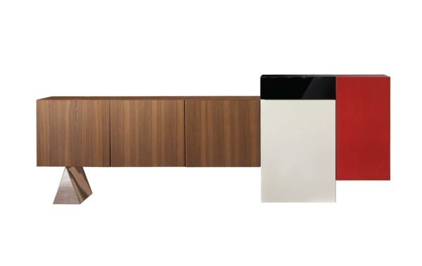 Retro vzhľad obývačky Roche Bobois dizajnový nápad