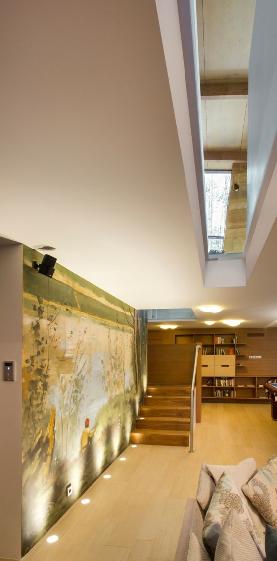 zelená farebná paleta so žltými tónmi obývačky Tapeta-príroda-biely-strop