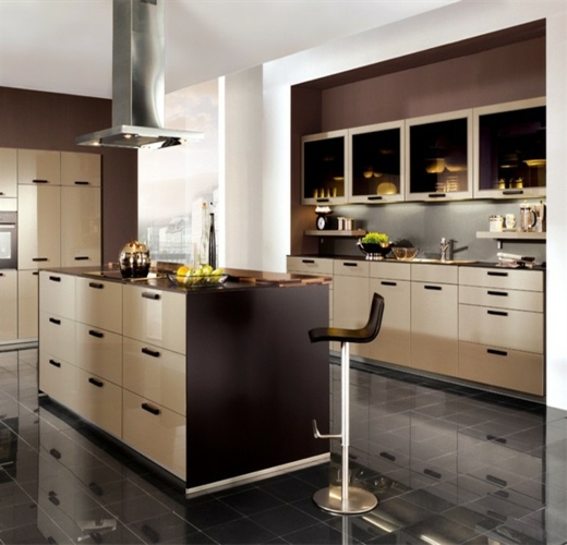 hnedá kuchyňa-ostrov varenia-Nobilia-Werke