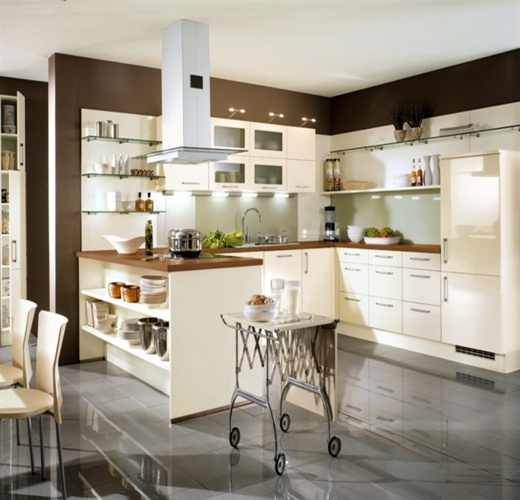 lesklý povrch-kuchynský krém