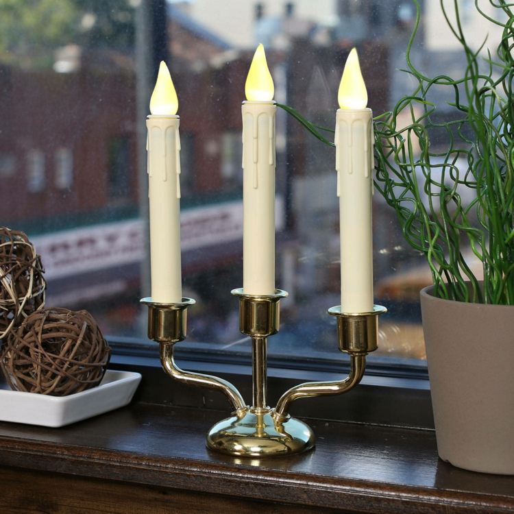 Ozdobte parapet umelými sviečkami dekorácia parapetu umelé sviečky svietnik vinobranie