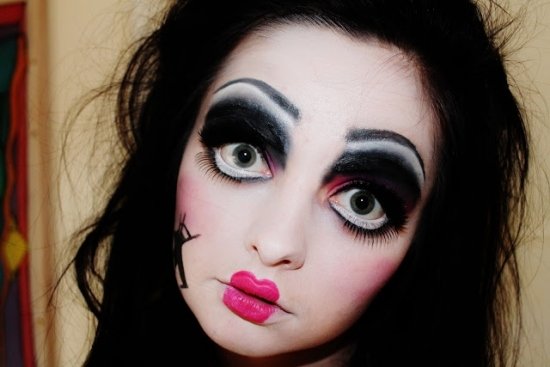 bábika anime halloween make -up tipy nápady ženy bábika anime nápady na make -up na Halloween pre ženy