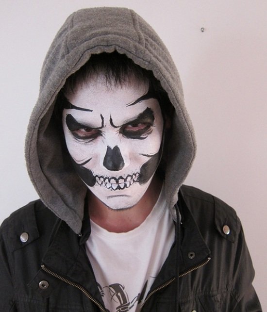 tipy na make -up čiernobiele halloween nápady muži tipy na make -up čiernobiele halloweenske nápady pre mužov