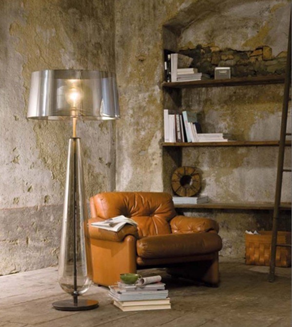 terra dizajnové stojacie lampy pentalight priehľadné sklo Gaia Bellavia stojací lampa terra pentalight priehľadné sklo Gaia Bellavia