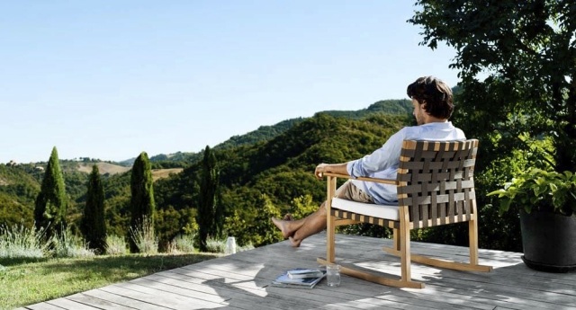 Vonkajšie sedenie-rámové záhradné kreslo