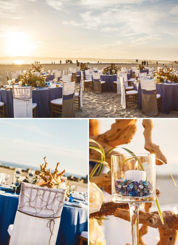 Nápad na svadbu na pláži vyrobte si sviečky sami Vyrobte si vlastné nápadité sviečky na svadbu na pláži