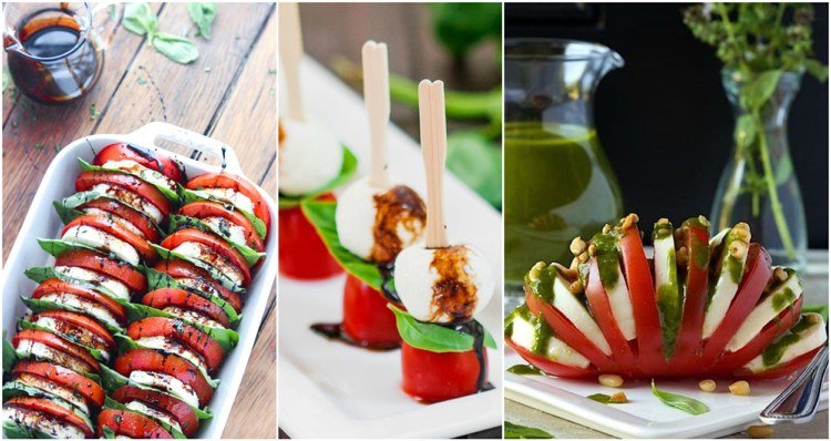 Nápady na dressing paradajkového mozzarelly