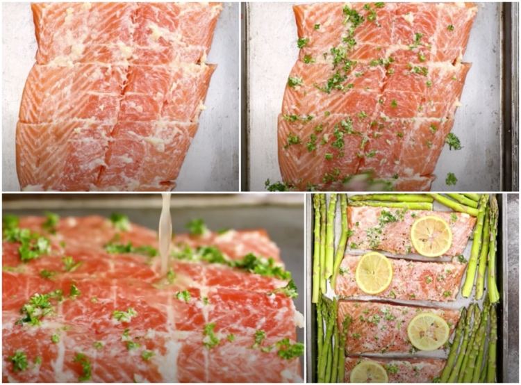 Špargľu a lososa upečieme v rúre